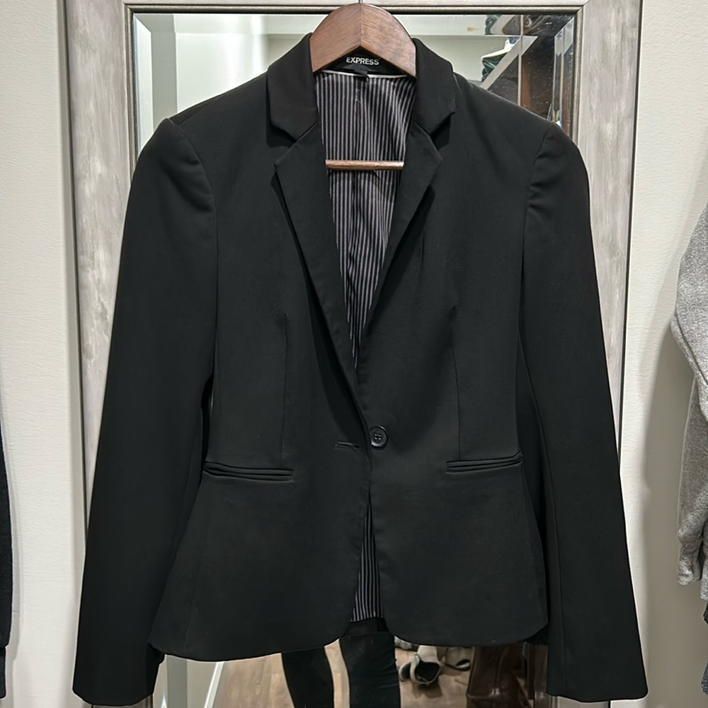 Express black blazer size 0